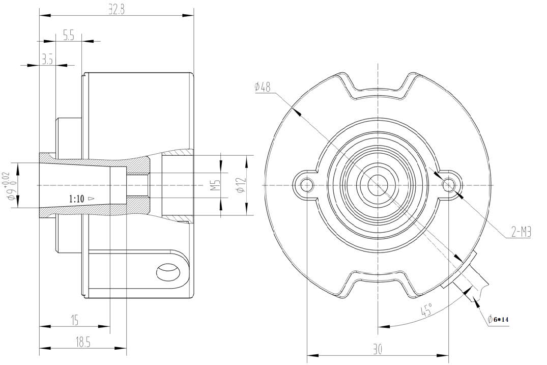 UZ4809 HS HS 48mm. Die inkrementarbeitet mit UVW